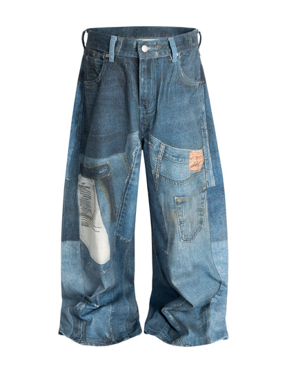MULTI-PRINT DENIM Denim | STREETWEAR APPAREL | UNDEVELOPED