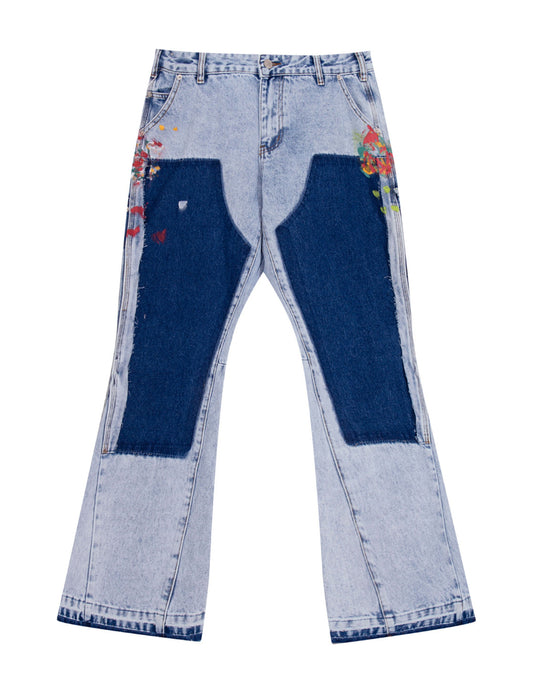 AZUL SPLIT PAINTERS DENIM Denim | STREETWEAR APPAREL | UNDEVELOPED