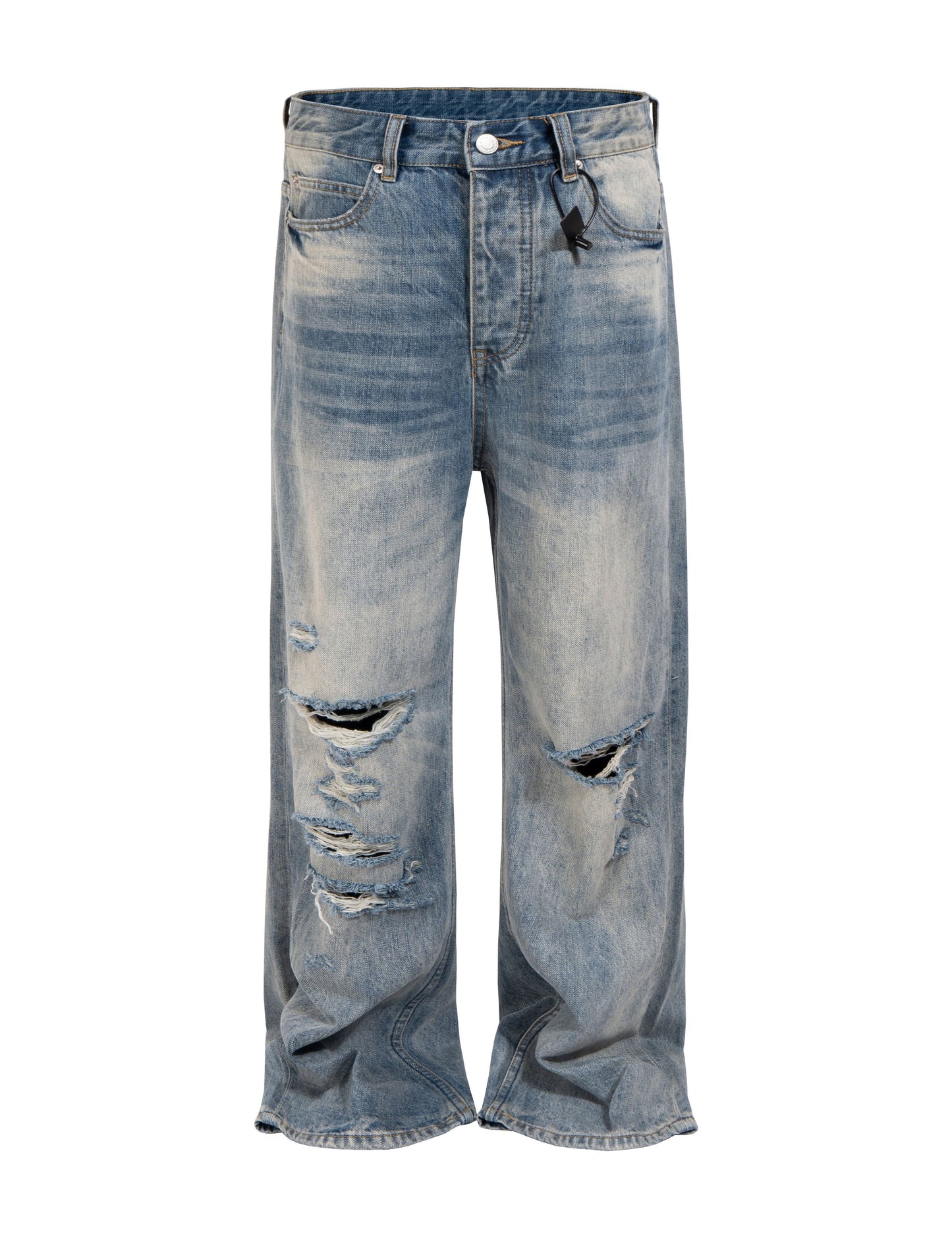 LIGHT WASH DESTROYED DENIM Denim | STREETWEAR APPAREL | UNDEVELOPED