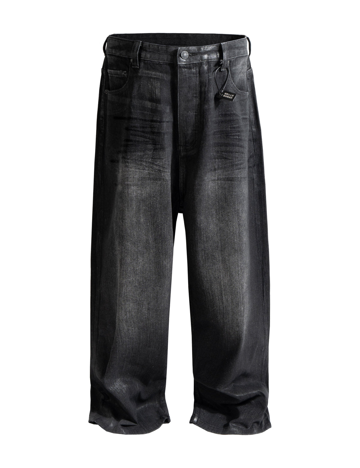 NOIR WAXED BAGGY DENIM Denim | STREETWEAR APPAREL | UNDEVELOPED