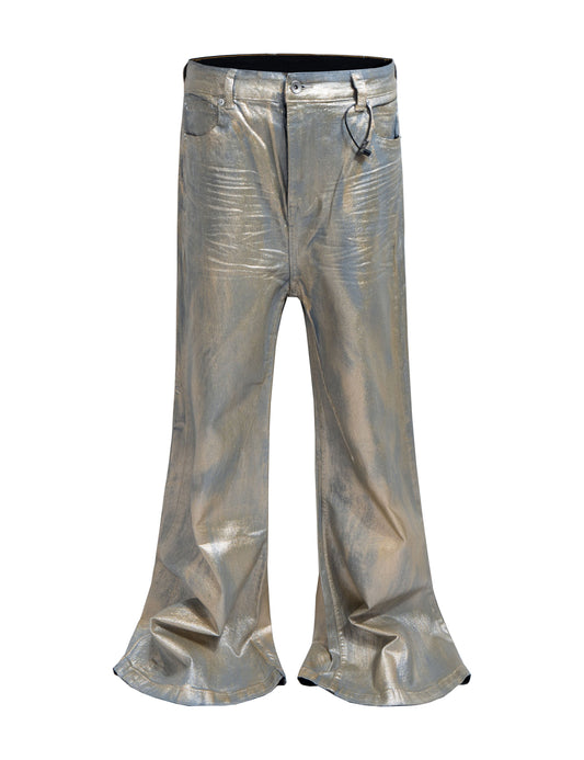 METALLIC FLARE DENIM | STREETWEAR APPAREL | UNDEVELOPED
