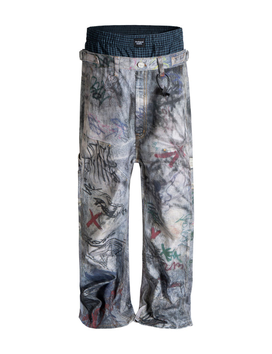 GRAFFITI BOXER DENIM | STREETWEAR APPAREL | UNDEVELOPED