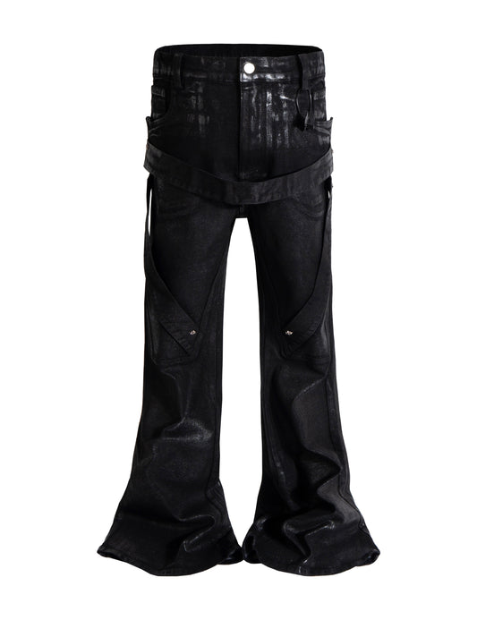 BONDAGE FLARE DENIM | STREETWEAR APPAREL | UNDEVELOPED