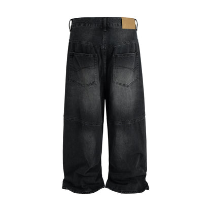 NOIR BAGGY BIKER DENIM | UNDEVELOPED