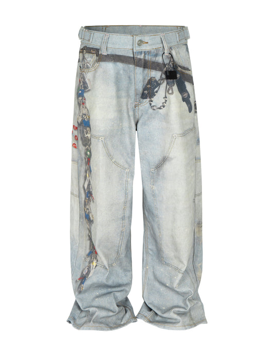 WIDEBOY PADLOCK DENIM Denim | STREETWEAR APPAREL | UNDEVELOPED