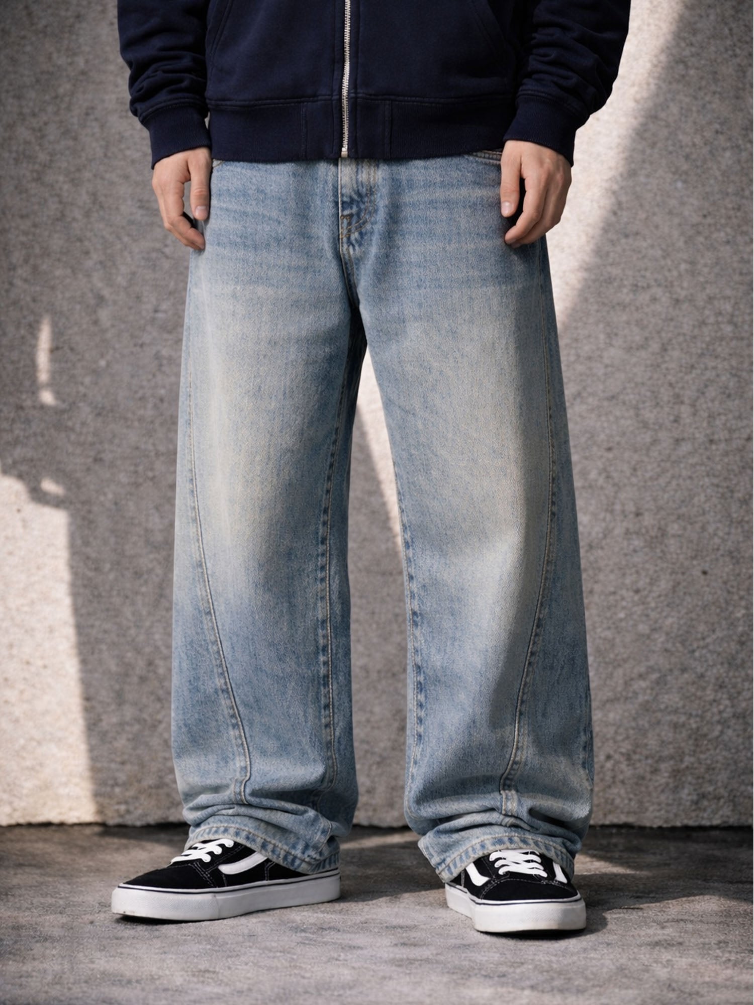 PANEL BAGGY DENIM | STREETWEAR APPAREL | UNDEVELOPED