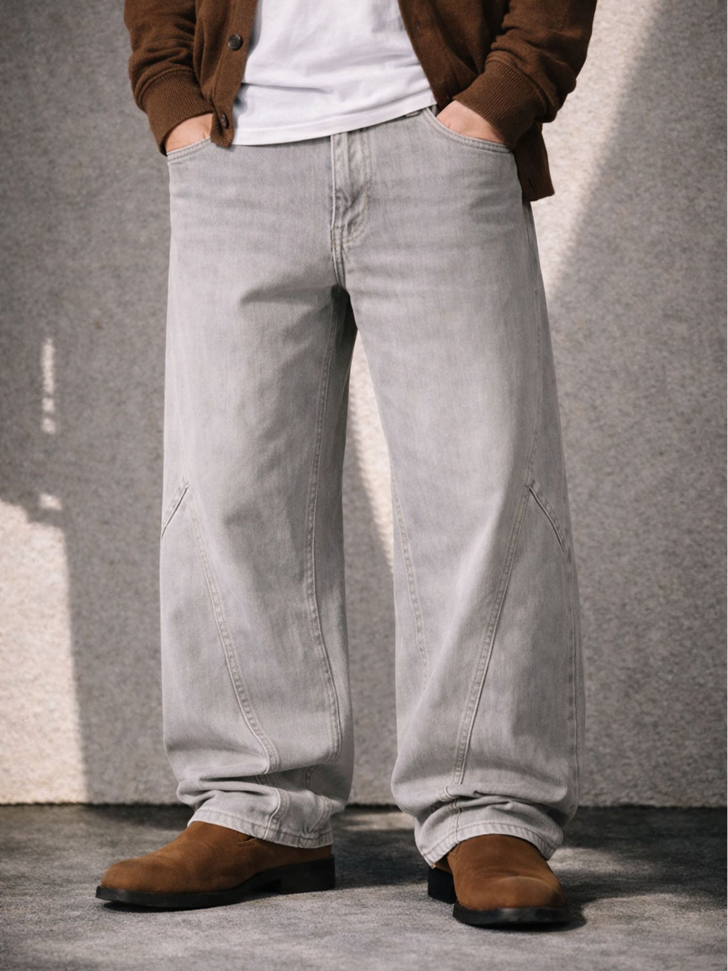IVORY BAGGY DENIM | STREETWEAR APPAREL | UNDEVELOPED