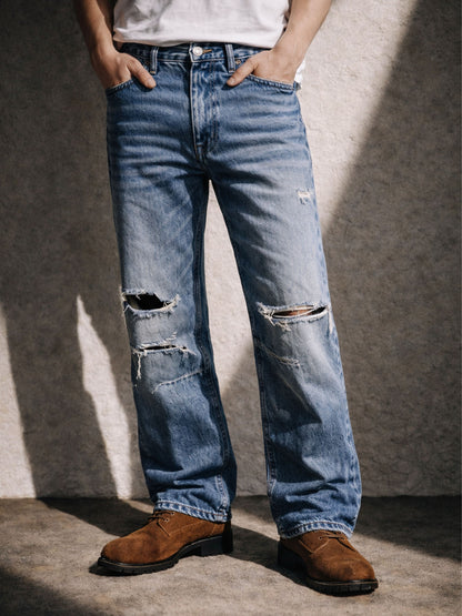 CLASSIC DISTRESSED BOOTCUT DENIM | STREETWEAR APPAREL | UNDEVELOPED
