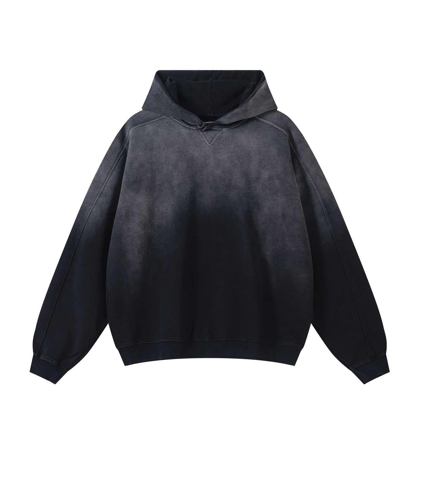 NOIR CONTRAST PANEL HOODIE hoodies | STREETWEAR APPAREL | UNDEVELOPED