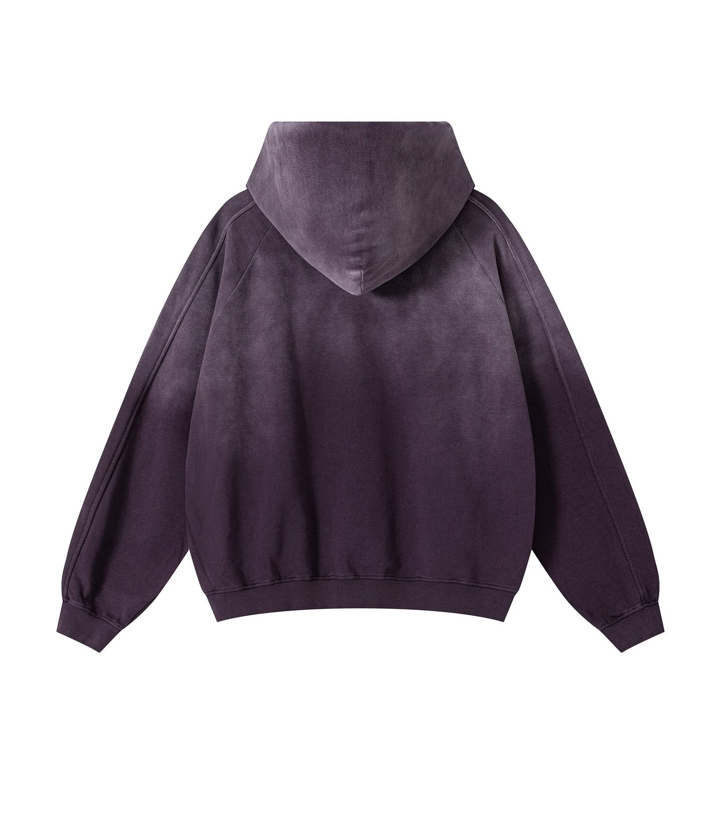 PLUM CONTRAST PANEL HOODIE hoodies | STREETWEAR APPAREL | UNDEVELOPED