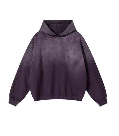 PLUM CONTRAST PANEL HOODIE hoodies | STREETWEAR APPAREL | UNDEVELOPED