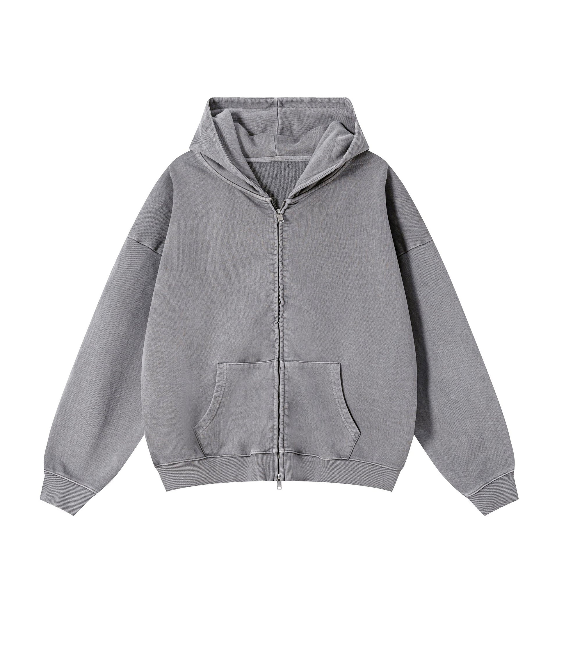 STONE VINTAGE WASH ZIP HOODIE hoodies | STREETWEAR APPAREL | UNDEVELOPED