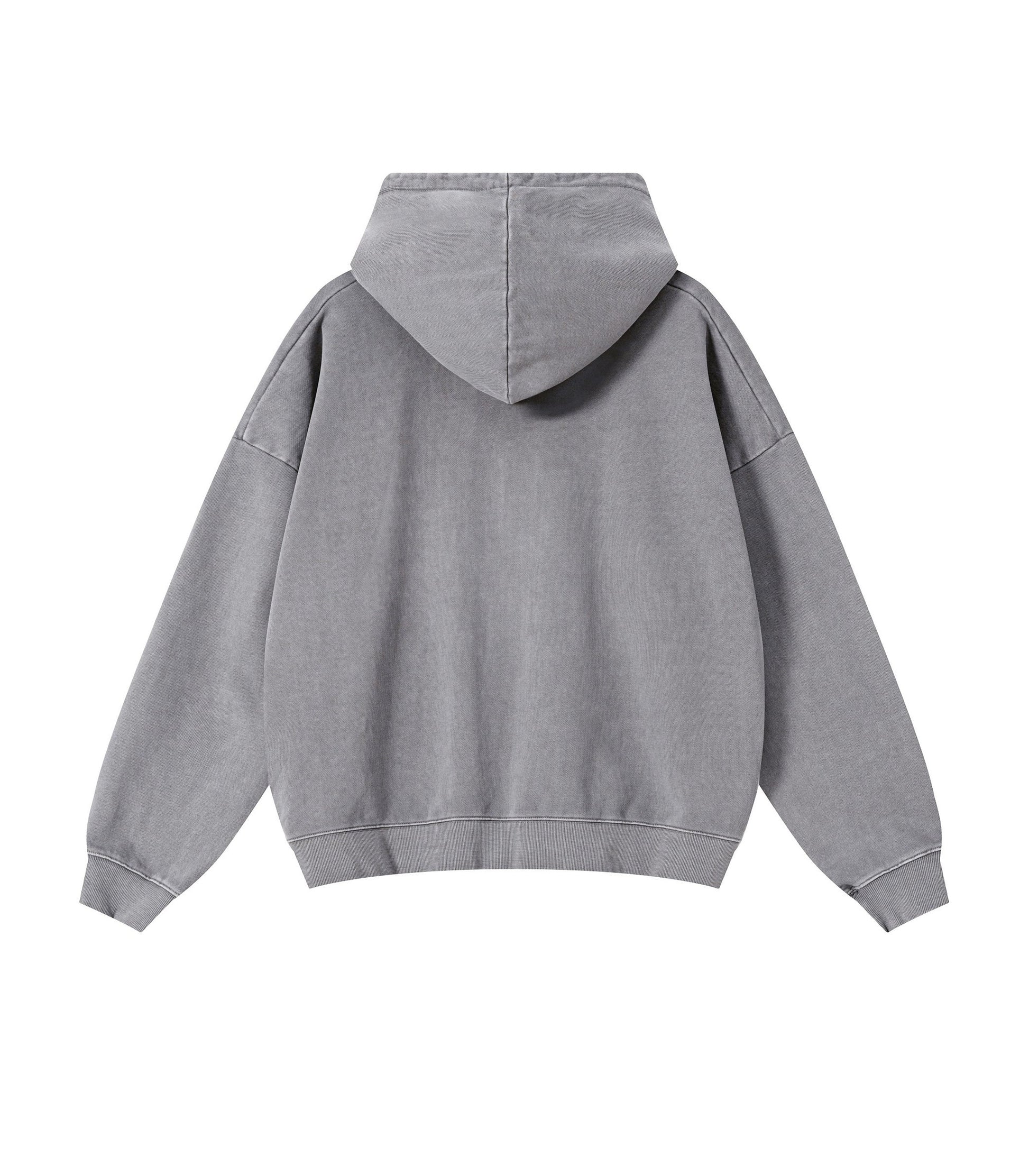 STONE VINTAGE WASH ZIP HOODIE hoodies | STREETWEAR APPAREL | UNDEVELOPED