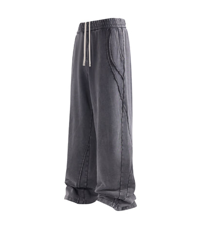 CHARCOAL PANEL SWEATPANTS | UNDEVELOPED
