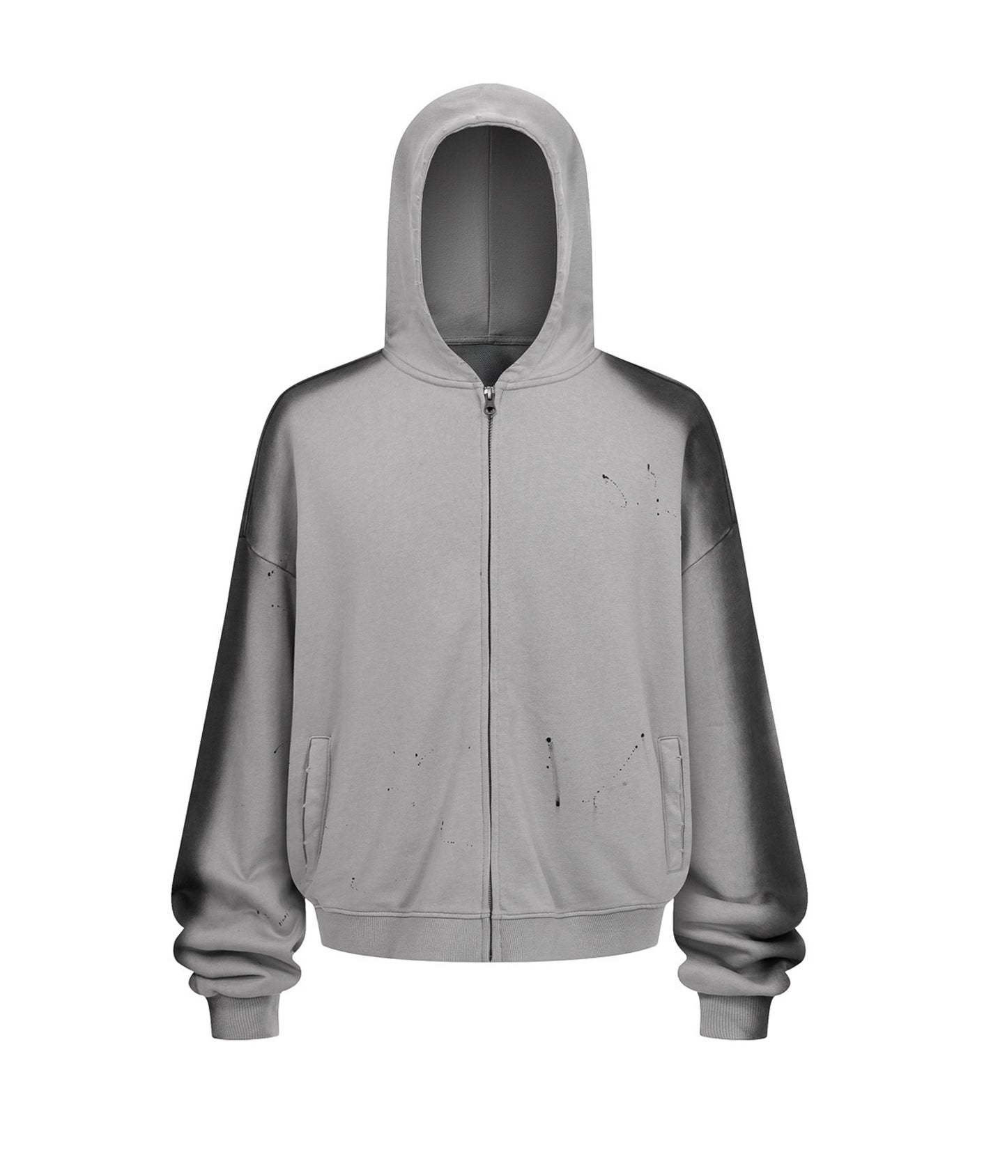 GREY PAINTERS HOODIE | UNDEVELOPED