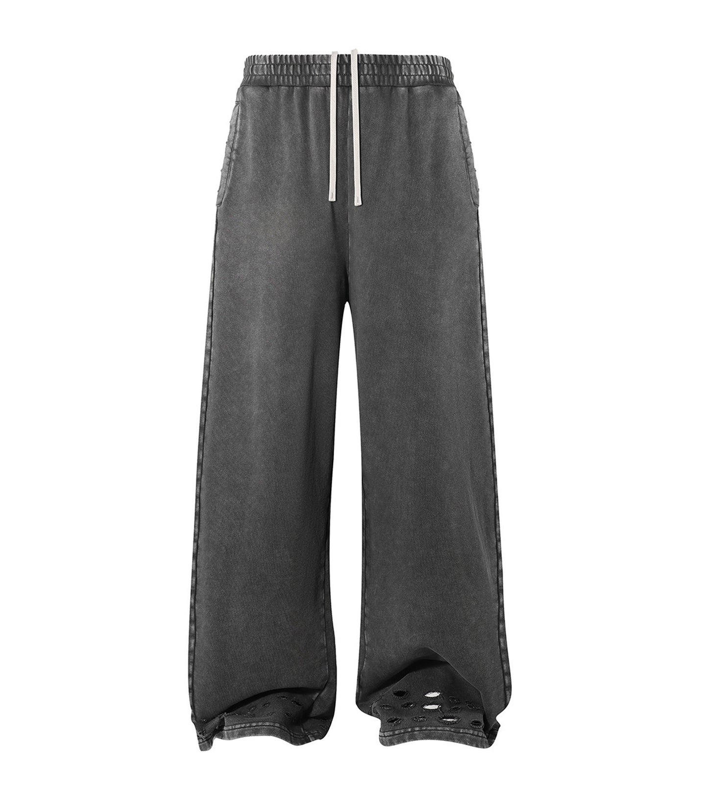 CHARCOAL DISTRESSED SWEATPANTS | UNDEVELOPED