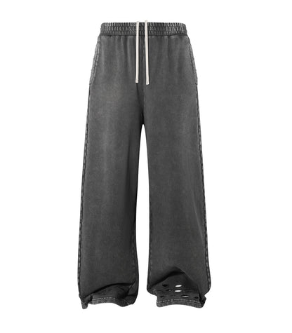 CHARCOAL DISTRESSED SWEATPANTS | UNDEVELOPED