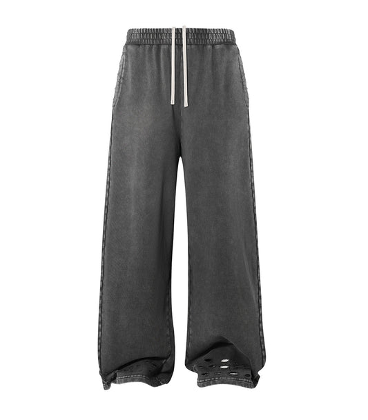 CHARCOAL DISTRESSED SWEATPANTS | UNDEVELOPED