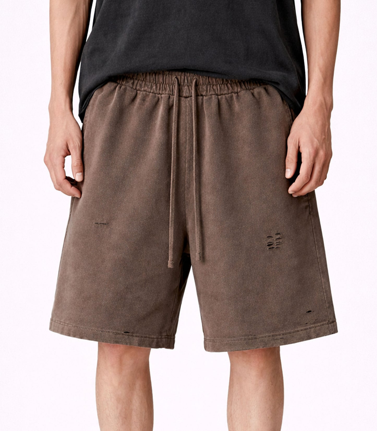 CLOVE DISTRESSED SWEATSHORTS | STREETWEAR APPAREL | UNDEVELOPED