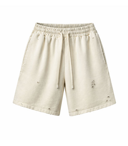 SAND DISTRESSED SWEATSHORTS | STREETWEAR APPAREL | UNDEVELOPED