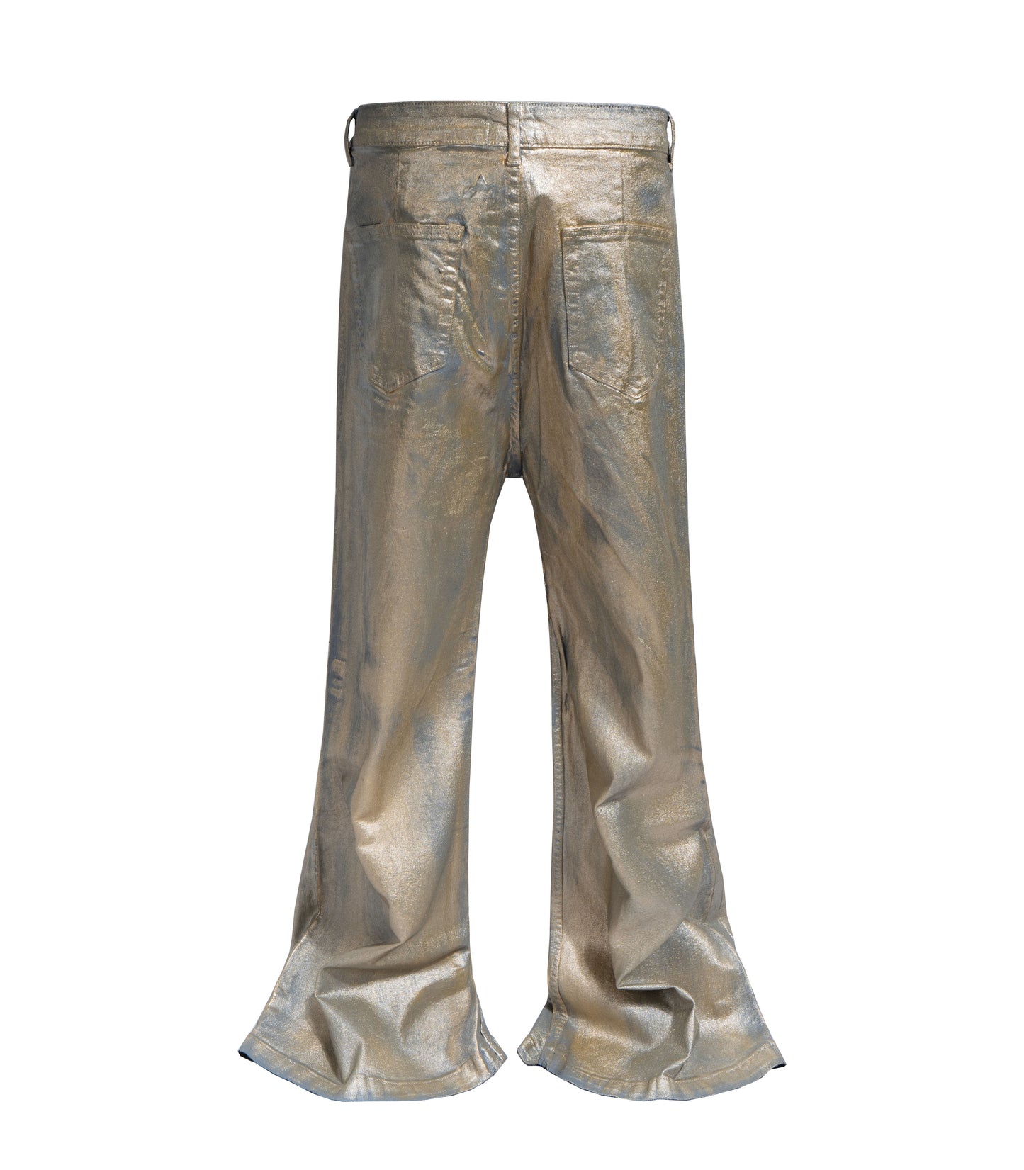 METALLIC FLARE DENIM