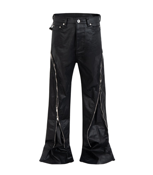WAXED DIAMOND ZIP DENIM