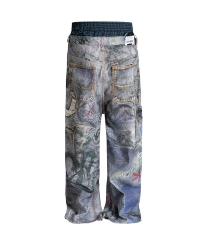 GRAFFITI BOXER DENIM
