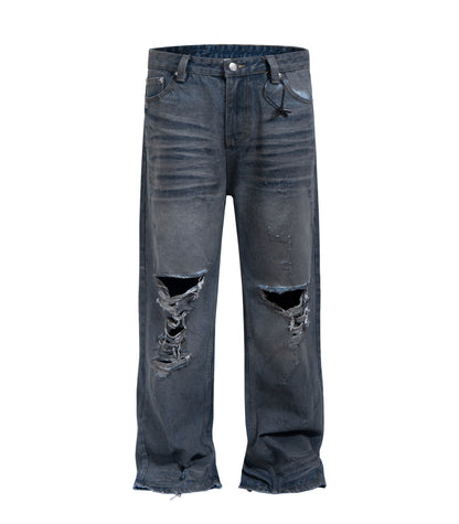 DESTROYED SLIM DENIM