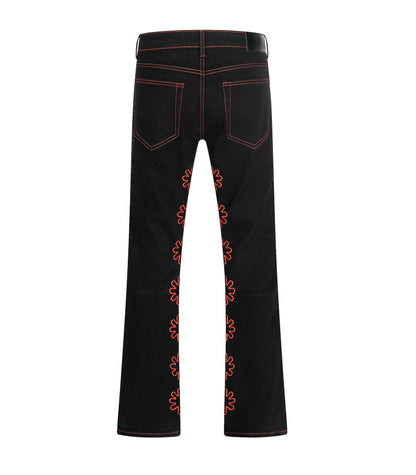 HOLLOW MANDARIN ASTERISK FLARE DENIM | UNDEVELOPED