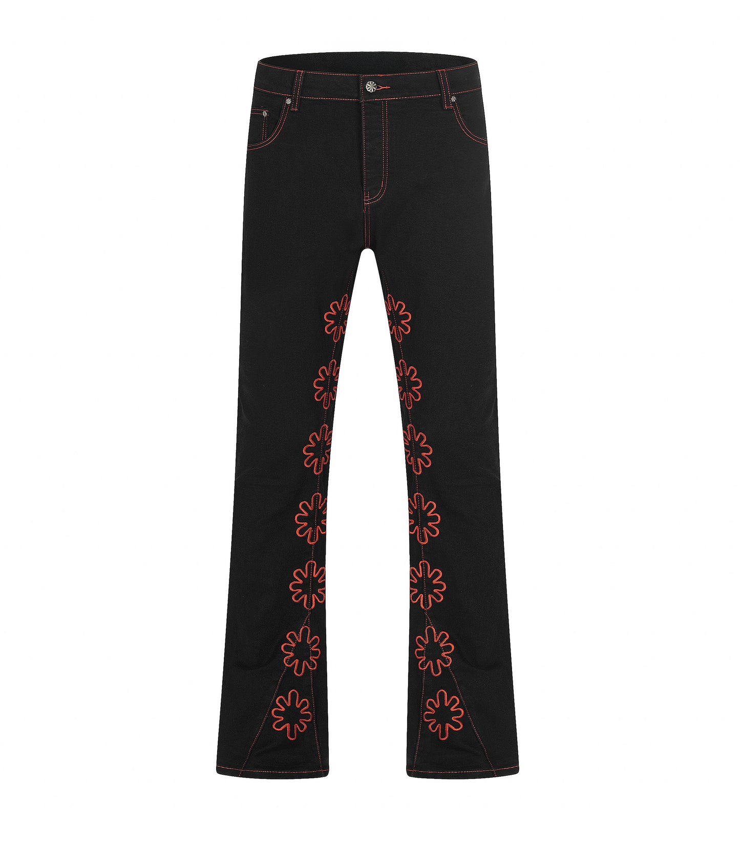 HOLLOW MANDARIN ASTERISK FLARE DENIM | UNDEVELOPED