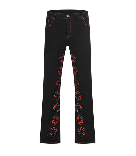 HOLLOW MANDARIN ASTERISK FLARE DENIM | UNDEVELOPED