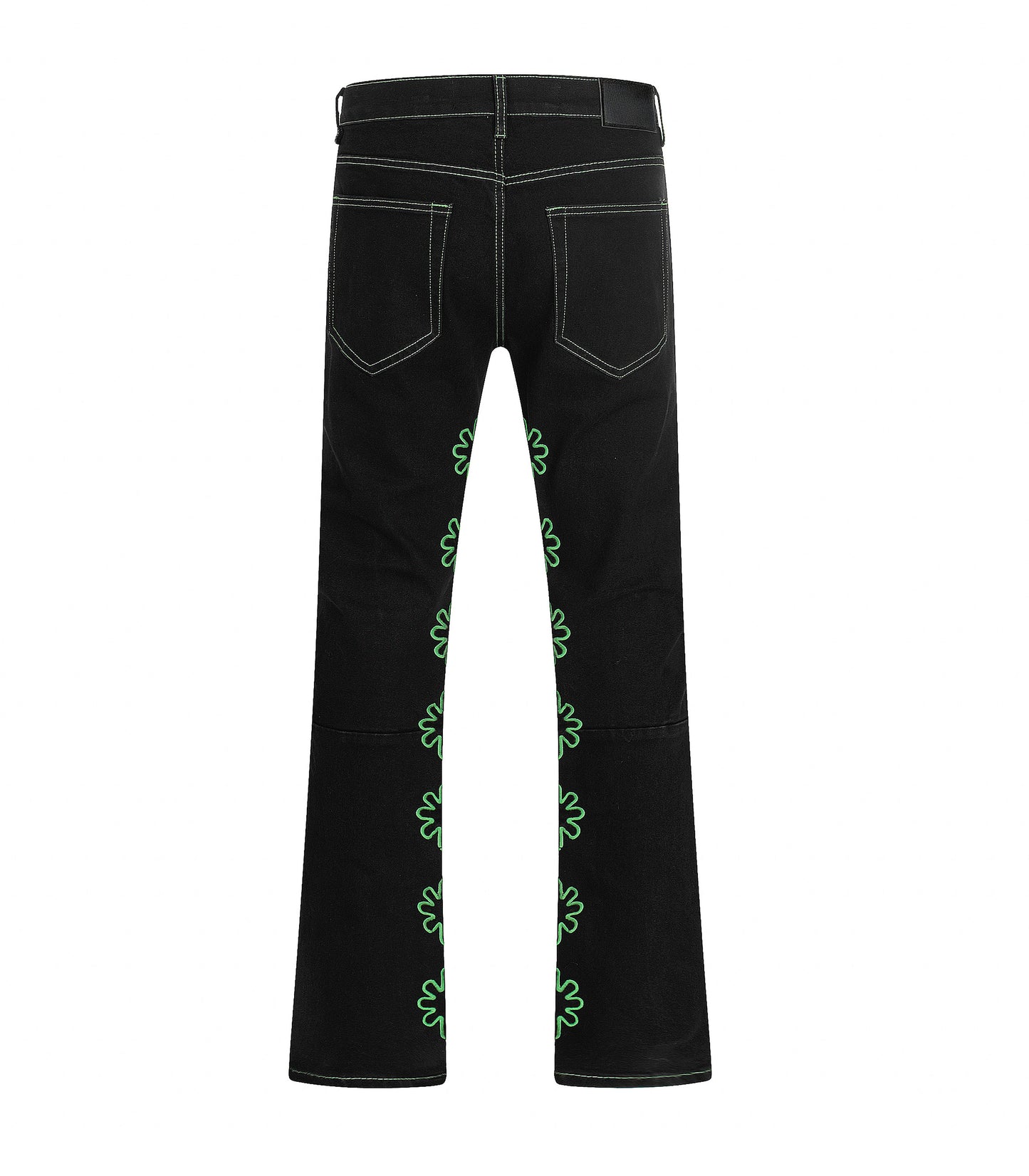HOLLOW LIME ASTERISK FLARE DENIM | UNDEVELOPED