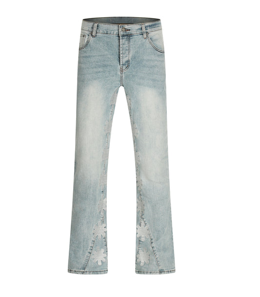 STONE ASTERISK FLARE DENIM | UNDEVELOPED