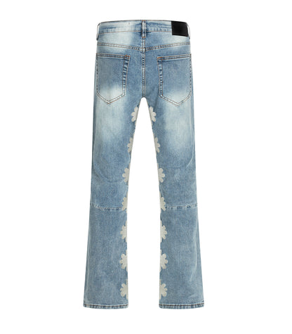 LIGHT WASH ASTERISK FLARE DENIM | UNDEVELOPED