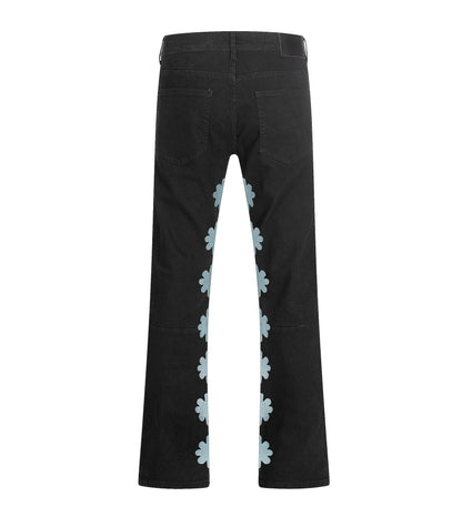 BABY BLUE ASTERISK FLARE DENIM | UNDEVELOPED