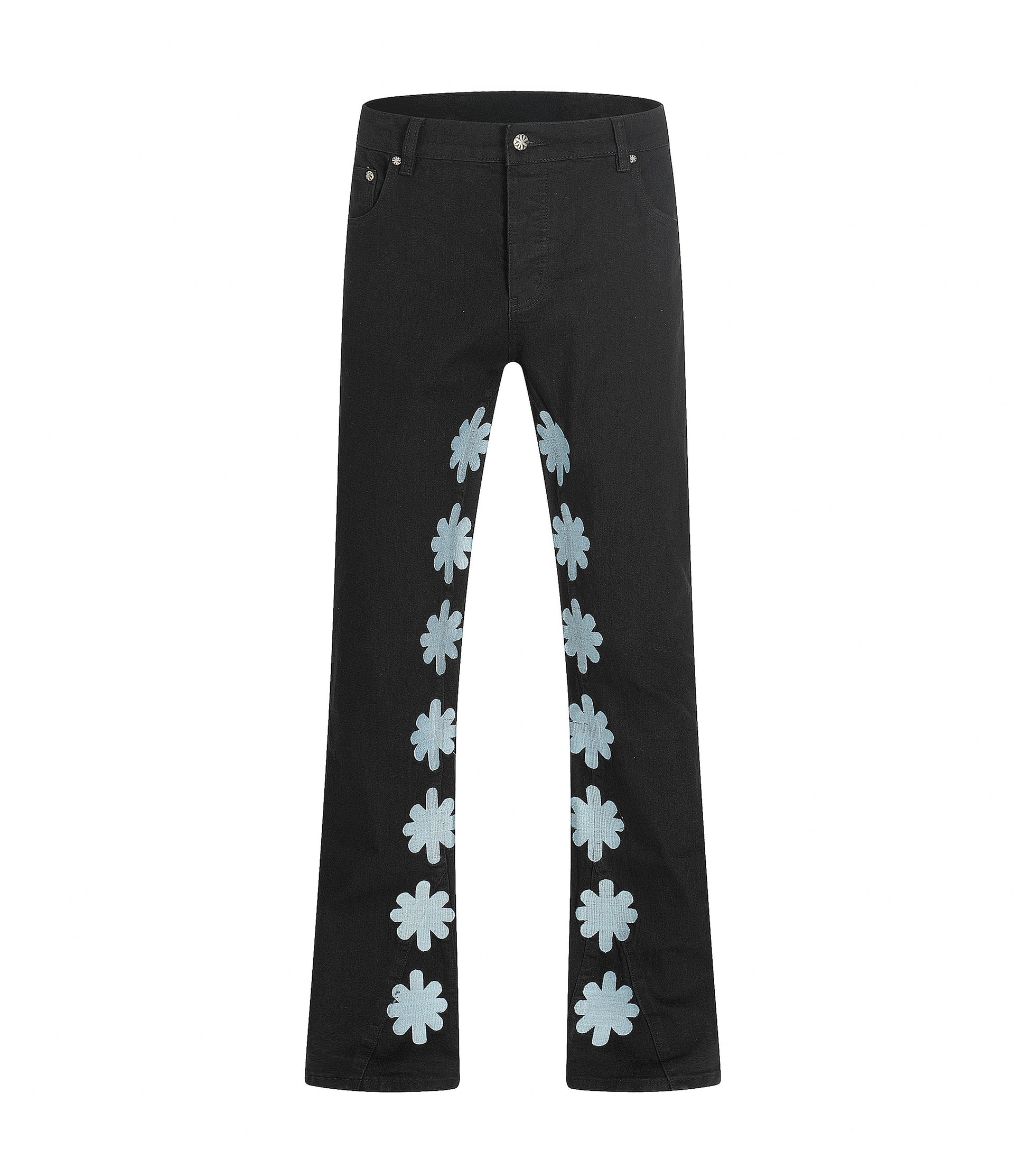 BABY BLUE ASTERISK FLARE DENIM | UNDEVELOPED