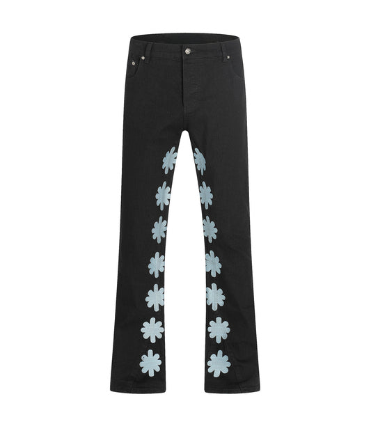 BABY BLUE ASTERISK FLARE DENIM | UNDEVELOPED