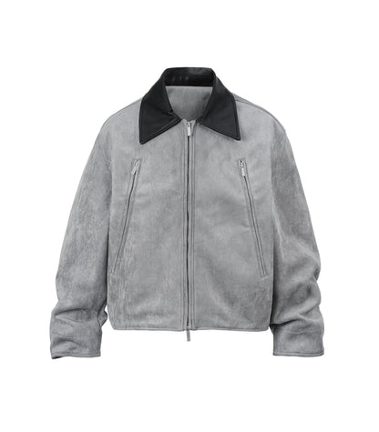 GREY SUEDE WORK JACKET | UNDEVELOPED