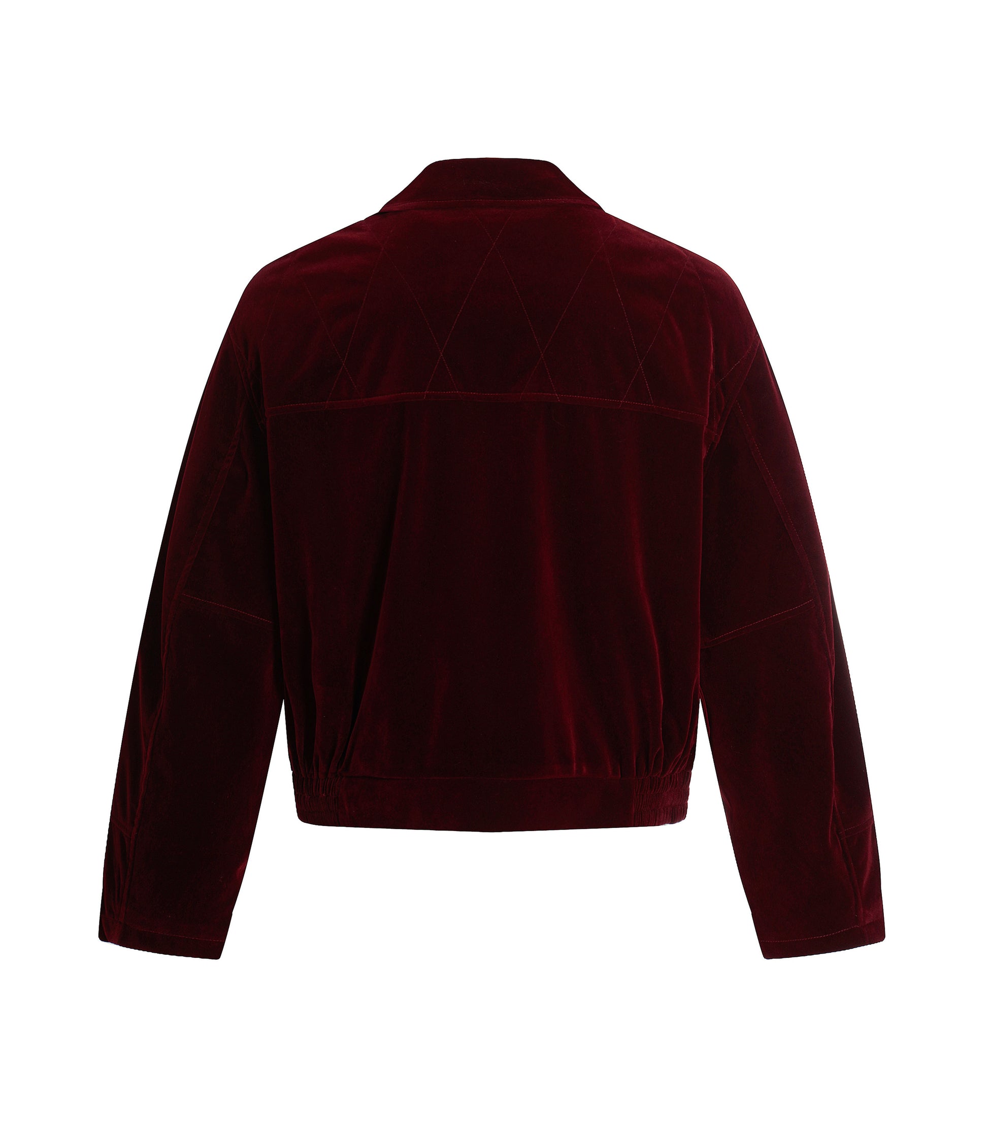 RED SUEDE GEMSTONE JACKET | UNDEVELOPED