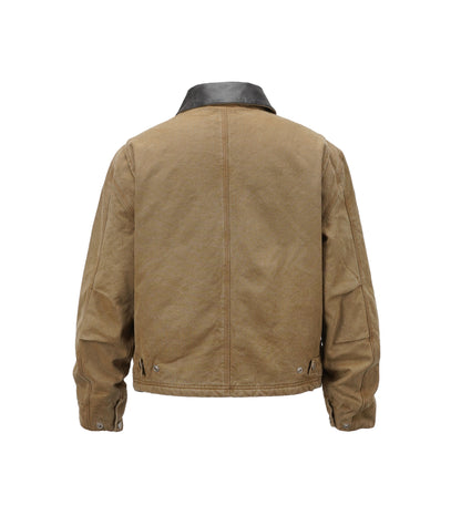 TAN SUEDE WORK JACKET | UNDEVELOPED