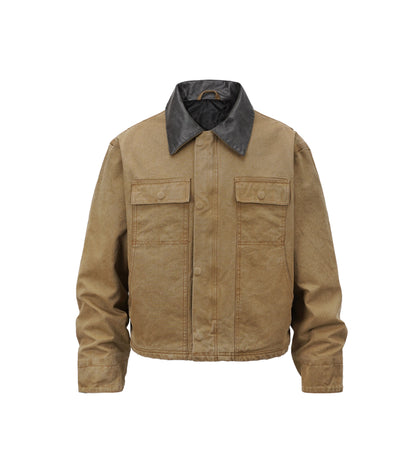 TAN SUEDE WORK JACKET | UNDEVELOPED