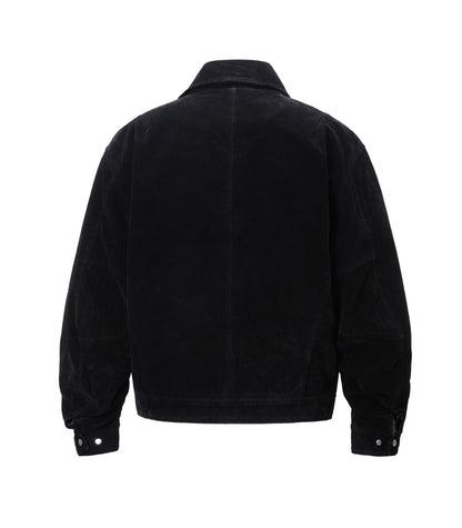 NOIR SUEDE WORK JACKET | UNDEVELOPED