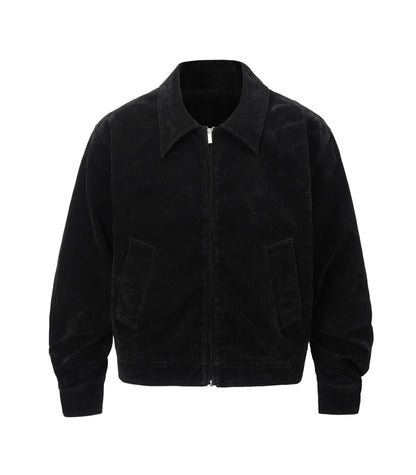 NOIR SUEDE WORK JACKET | UNDEVELOPED