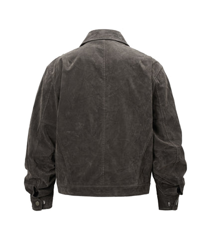 BROWN SUEDE WORK JACKET | UNDEVELOPED