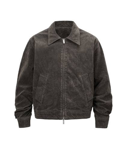 BROWN SUEDE WORK JACKET | UNDEVELOPED