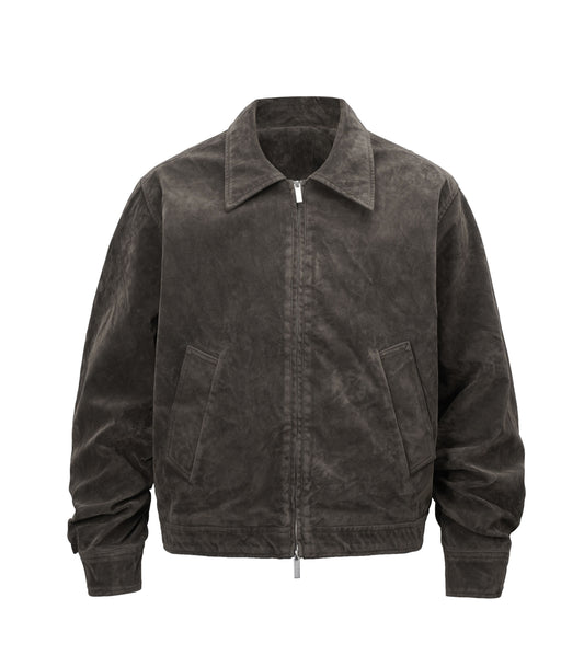 BROWN SUEDE WORK JACKET | UNDEVELOPED