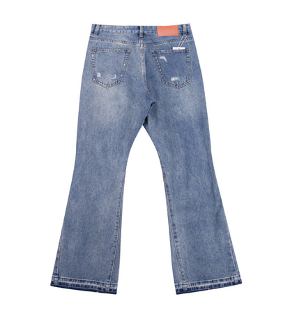 DESTROYED SPLIT DENIM | UNDEVELOPED