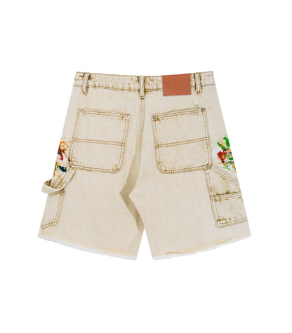 SAND SPLIT PAINTERS SHORTS | UNDEVELOPED