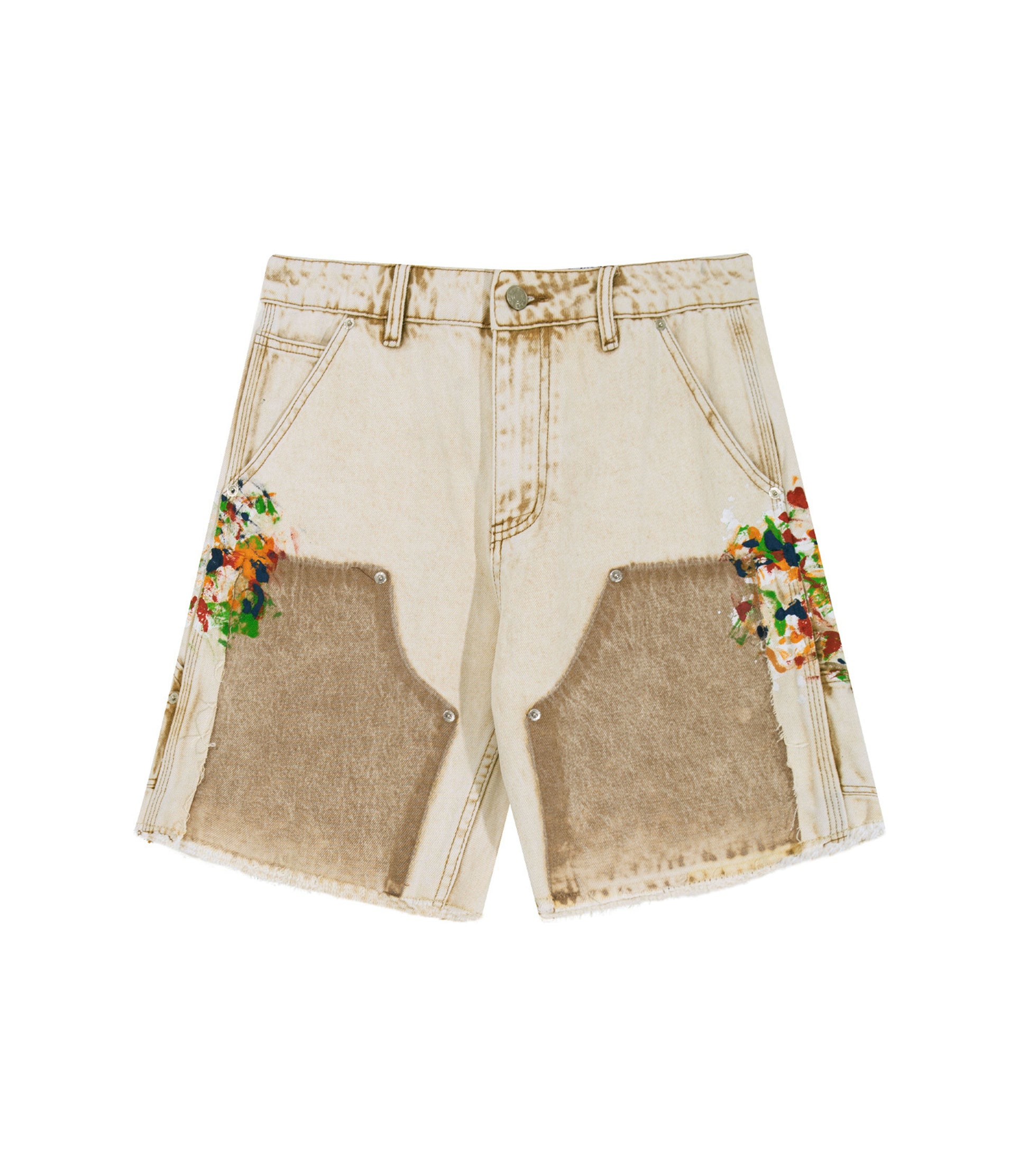 SAND SPLIT PAINTERS SHORTS | UNDEVELOPED