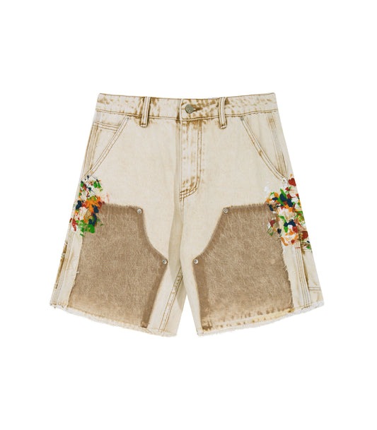 SAND SPLIT PAINTERS SHORTS | UNDEVELOPED